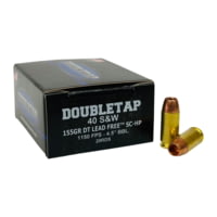 Doubletap Ammunition .40 S&amp;W 155 Grain Hollow Point Pistol Ammunition