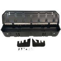 Du-Ha Underseat Storage for 15-22 Ford F-150 Super Crew Cab Black with lockable lid