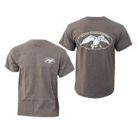 Duck Commander DCSHIRTCWL White Logo Charcoal T-Shirt Med Cotton DCSHIRTCWLM