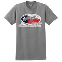 Duck Commander DS500TF207 Texas Flag T-Shirt Short Sleeve GrayCotton 10Pk
