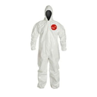 DuPont Tychem 4000 Coverall w/Standard Hood, 6 Pack