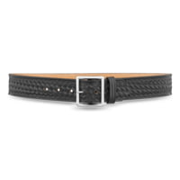 DutyMan 1-3/4inch Basketweave Leather Garrison Belt With Nickel Buckle DTY-1621-38-9031