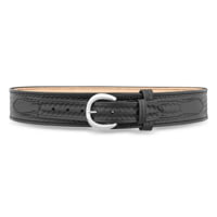 DutyMan 2-1/4inch Basketweave Leather River Belt With Nickel Buckle DTY-1121-46-9041