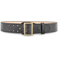 DutyMan 2-1/4inch High-gloss Leather Sam Browne 2-row Stitch Duty Belt With Gold Buckle DTY-1031-32-9002