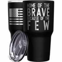We the People Holsters Home Of The Brave w/ American Flag Stainless Steel Tumbler