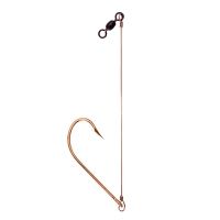 Eagle Claw O'Shaughnessy Saltwater Snelled Hook, Bluefish, Non-Offset, Straight Point