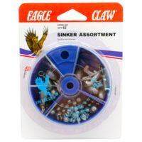 Eagle Claw Sinker Assortment (62pcs) 02200H-001 62pc 02200H-001