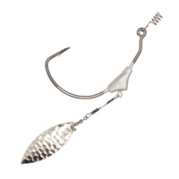 Eagle Claw Trokar Swim Blade, #3 Hammered Nickel Willow Blade, 7/0 Hook