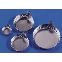 VWR Disposable Aluminum Crinkle Dishes with Tabs D43-100, Pack of 100