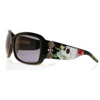 Ed Hardy Vintage Sunglasses Tortoise-Skull w/Swarovski Crystals Ed Hardy EHS 040 SURF OR DIE Sunglasses | FREE Shipping main image 3