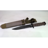 Ontario Knife OKC3S Marine Bayonet w/ Black 8in Blade &amp; Hard Sheath