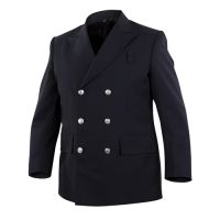 Elbeco Men's Navy 100% Poly/serge Weave Double Breasted 2-pocket Top Authority Blousecoat, Long