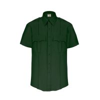 Elbeco Mens, Spruce Green, Textrop2 Short Sleeve Shirt, Zipper