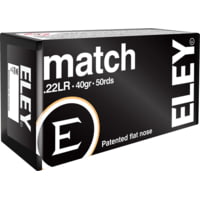 Eley Ammunition Eley Ammo Match .22lr 40gr. Eps