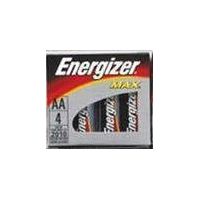 Energizer MAX Alkaline Batteries AA (4-Battery Pack 1.5v AA)
