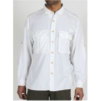ExOfficio Air Strip Lite Long Sleeve Clearance - Men's - White M