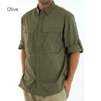 ExOfficio Bugsaway Halo Check LS - OliveClearance