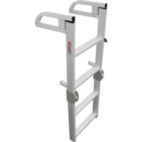 Extreme Max 3005.4089 Aluminum 4 Step Compact Folding Pontoon Boarding Ladder