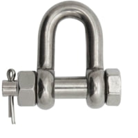 Extreme Max Boattector Stainless Steel Bolt Type Chain Shackle