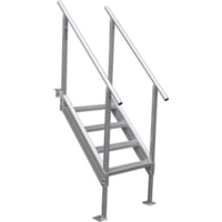 Extreme Max 3005.3843 Universal Mount Aluminum Dock Stair 4 Step