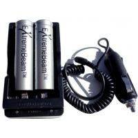 ExtremeBeam 18650 Charging Kit w/ 2 Batteries 2B