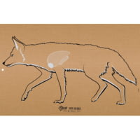 EZ-Aim Coyote Silhouette Paper Shooting Target