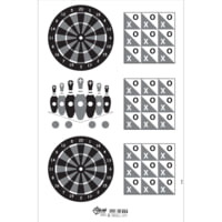 EZ-Aim Handgun Games Shooting Target &amp; Backer