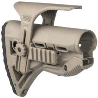 FAB Defense GL-Shock with a GSPC Cheek Riser and GSPCP Picatinny Rail Adaptor