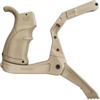 FAB Defense AR-15 Quick Deployment Bipod with an Integrated AGR-43 Pistol Grip