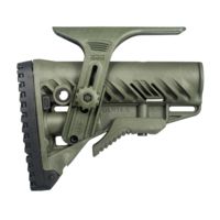 FAB Defense AR-15/M4 Stock With Adjustable Cheek Riser Battery Storage And Rubber Buttpad