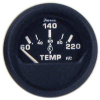 Faria Beede Instruments 12819 Euro Cylinder Head Temperature Gauge With Sender 2in