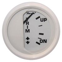 Faria Beede Instruments Dress White 2&quot; Trim Gauge Mercury / Mariner / Mercruiser / Volvo DP / Yamaha-2001 and newer