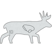 Infinite Defense Deer Silhouette Infinity Target DECB7397