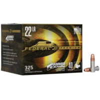 Federal HammerDown Rimfire .22LR 40 Grain Copper Plated Hollow Point Nickel-plated Brass Rimfire Ammunition