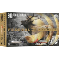 Federal 300 Rem Ultra Mag 175 Grain Terminal Acsent Brass Rifle Ammunition