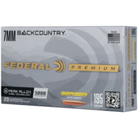 Federal 7mm Backcountry 195 Grain Berger Elite Hunter Peak Alloy Rifle Ammunition
