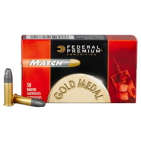 Federal 922A Premium Gold Medal Rimfire 22 LR 40 Gr Lead Round Nose (LRN) 50 Bx/