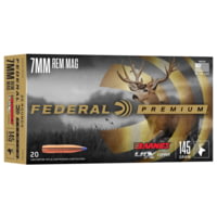 Federal Barnes LRX 7mm Rem Mag 145 Grain Brass Rifle Ammunition