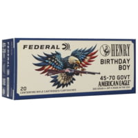 Federal Henry Birthday Boy .45-70 Government 300 Grain Jacketed Soft Point Rifle Ammo, 20 Rounds, A4570HENRY