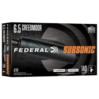 Federal 6.5 Creedmoor 140 Grain Fusion Tipped Brass Rifle Ammunition