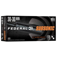 Federal Fusion 30-30 Winchester 170 Grain Soft Point Brass Rifle Ammunition