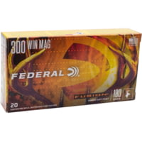 Federal 300 Win Mag 180 Grain Tipped Brass Rifle Ammunition