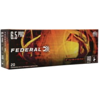 Federal 6.5 PRC 140 Grain Bonded Round Nose Tipped Brass Rifle Ammunition