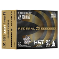 Federal Personal Defense HST 44 Rem Mag 230 Grain HST JHP Brass Pistol Ammunition