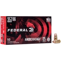 Federal Premium American Eagle 357 Sig 125 Grain Full Metal Jacket Brass Cased Centerfire Pistol Ammunition