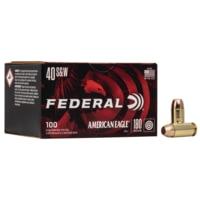 Federal Premium American Eagle indoor Range .40 S&amp;W 180 Grain Full Metal Jacket Brass Centerfire Pistol Ammunition