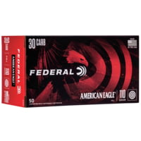 Federal Premium American Eagle Rifle 30 Carbine 110 Grain Full Metal Jacket Brass Cased Centerfire Rifle Ammunition