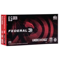 Federal Premium American Eagle Rifle 6.5 Grendel 120 Grain Open Tip Match Brass Centerfire Rifle Ammunition