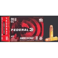 Federal Premium American Eagle Rimfire .22 Long Rifle 38 Grain Jacketed Hollow Point Rimfire Ammunition