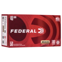 Federal Premium Champion Training 40 S&amp;W 180 Grain Full Metal Jacket Brass Cased Brass Centerfire Pistol Ammunition